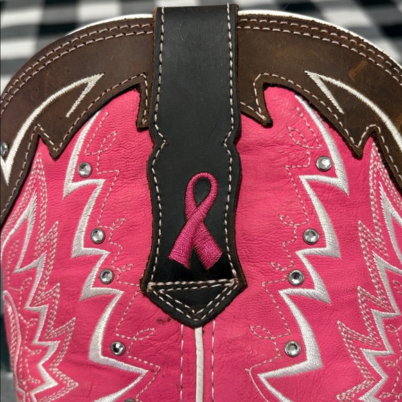 Durango Lady Rebel Stefanie Spielman Western Cowgirl Boots RD3557 Cancer Pink 9 - Picture 15 of 15